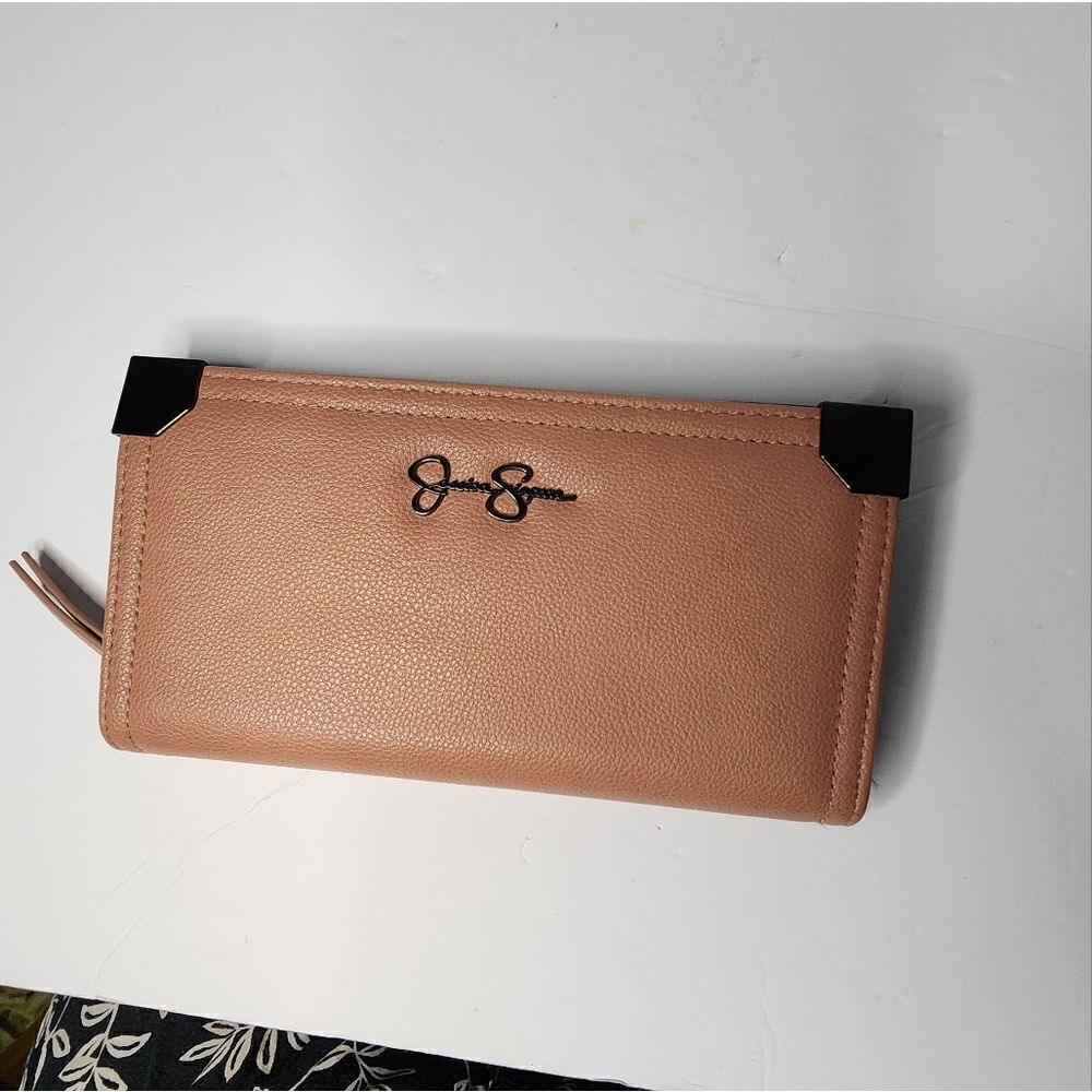 Jessica Simpson Wallet Billfold Clutch Blush